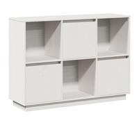 Vidaxl Sideboard White 110.5X35X80 Cm Solid Wood Pine Sideboards