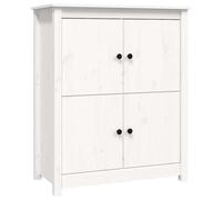 Vidaxl Sideboard White 83X41.5X100 Cm Solid Wood Pine