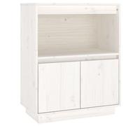 (white) vidaXL Solid Wood Pine Sideboard Storage Side Cabinet Furniture Multi Colours