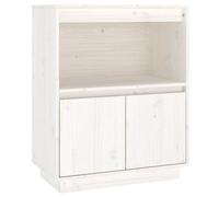 vidaXL Sideboard Solid Pine Wood 60x34x75 cm White