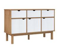 vidaXL Sideboard OTTA Brown and Black 114 x 43 x 73.5 cm