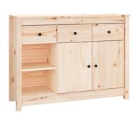 Solid Wood Pine Sideboard Wooden Highboard Home Organiser Multi Colours vidaXL