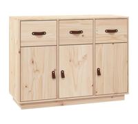 Solid Wood Pine Sideboard Wooden Side Cabinet Cupboard Multi Colours vidaXL