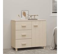 Sideboard HAMAR Honey Brown 90x40x80 cm Solid Pinewood