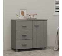 (light grey) vidaXL Solid Wood Pine Sideboard Wooden Storage Side Cabinet Multi Colours