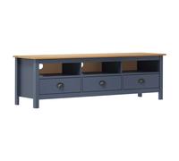 Solid Wood Pine TV Cabinet with 3 Drawers Bedroom Stand Multi Colours vidaXL