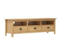 vidaXL TV Cabinet Hill Honey Brown 158x40x47 cm Solid Pine Wood, Brown