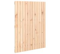 Vidaxl Wall Headboard Black 82.5X3X110 Cm Solid Wood Pine, Black