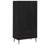 Solid Wood Pine Wardrobe MOLDE Closet Armoire Highboard Multi Colours vidaXL