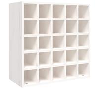(White, with 12 holes) vidaXL Solid Wood Pine Wine Cabinet Alcohol Cabinet Rack Multi Colours/Models