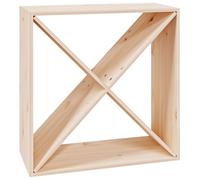 (White, with 4 holes) vidaXL Solid Wood Pine Wine Cabinet Alcohol Cabinet Rack Multi Colours/Models