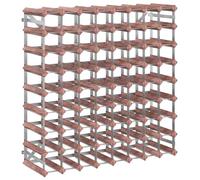 Vidaxl Wine Rack For 72 Bottles Brown Solid Wood Pine
