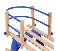 Solid Wood Ply Backrest for Sledge Wooden Sleigh Backrest Blue/Red vidaXL