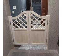 Solid Wood Revolving Door with Auto-Close Stainless Steel Hinges for Indoor Use