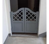 Solid Wood Revolving Door with Stainless Steel Hinges Auto Close Two Way Multicolor Options Multiple Sizes (Gray1 Width 70 80cm) Indoor Entrance Solution