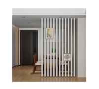 Solid Wood Room Divider Modern Floor-to-Ceiling Drill-Free DIY Space Separator (8 Roots 115cm/45.2in/3.77ft) - Slish Home Décor Solut