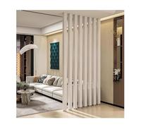 Solid Wood Room Divider Posts，Modern Freestanding Privacy Screen with Adjustable Feet, Wall Partition Room Divider Floor to Ceiling Wooden Slats(4 root,170cm/66.9in/5.57ft)
