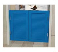 Solid Wood Saloon Swing Door, Louvered Two-Way Design, Easy Installation with Hinges, Indoor Barn Door with Automatic Closure