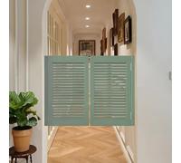 Solid Wood Saloon Swing Door with Metal Hinges, Automatic Closing Mechanism, Ideal for Commercial Spaces, Kitchens, and Restaurants