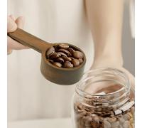 Solid Wood Scoop for Coffee Measuring That Supports Consistent Brew Ratios Different Brewing Methods (C)
