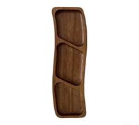 Solid Wood Serving Platter 4 Section Cheese Board(A) | 4 compartment design, solid wood material, crack resistant, perfect for cheese for charcuterie dips, elegant serving