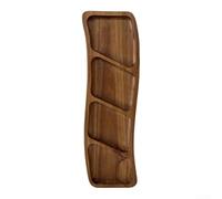 Solid Wood Serving Platter 4 Section Cheese Board(B) | 4 compartment design, solid wood material, crack resistant, perfect for cheese for charcuterie dips, elegant serving