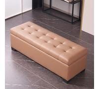 Solid Wood Shoe Bench with Storage & Seating - Long Entryway Sofa & Bed-End Storage Seat Wooden Hallway Bench (80CM/31.5IN)