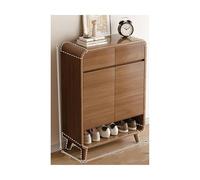 Solid Wood Shoe Cabinet with Adjustable Shelves - Perfect Entryway Storage Solution for Home and Hallway nization