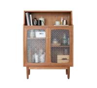 Solid Wood Sideboard - Creative Glass Display Cabinet for Dining Room & Kitchen Storage - Modern Simple Design Cupboard for Living Room nization
