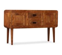 Solid Wood Sideboard with Honey Finish 120x30x75 cm Wooden Highboard vidaXL
