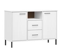 Solid Wood Sideboard with Metal Legs OSLO Home Furniture Multi Colours vidaXL