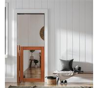 Solid Wood Single Door for Indoor UseCafé Swinging Door with MetalAutoClose Feature Perfect for Kitchen Bedroom Stairs Entrance(40x110cm)