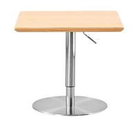 Solid Wood Small Round Table Adjustable Height Dining Table for Living Room & Coffee Shop 60cm Square End Table Middle Ancient Sle Versatile Sofa Side Table