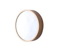 Solid Wood Smart Mirror with LED Light - Round Bathroom Vanity Mirror - Wall Storage Cabinet - Illuminated Medicine Cabinet with Mirror, Stylish & Functional