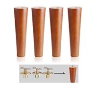 Solid Wood Sofa Legs, Oak Replacement Feet, Modern M6 M8 M10 Support Legs for Sofas & s, Wooden Table Legs for Coffee Tables & Stools (M8 25cm/9.84in)