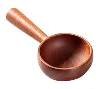 Solid Wood Soup Spoon for Pho and Porridge Featuring Hand Finished Lightweight Build and Rounded Handle for Comfort (A)