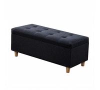 Solid Wood Square Ottoman Stool - Versatile Shoe Changing Seat Stylish Tea Table Compact Bedroom Stool - Modern Design for Living Room & Home Décor.