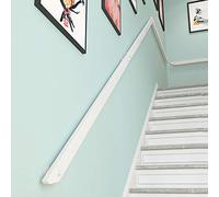 Solid Wood Stair Railing Wall Mounted Customizable Lengths from 1ft to 20ft European Style for Indoor & Outdoor Steps Durable & Elegant Design