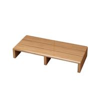Solid Wood Step Stool - Heavy Duty Non-Slip Footrest for Toilet Kitchen Bathroom & Office - Water-Resistant 100kg Capacity Ready to Use Durable Design