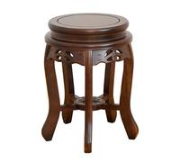 Solid Wood Stool, Heavy Duty Dining Chair, Vintage Style, No Assembly Required for Home Decor