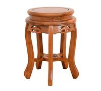 Solid Wood Stool, Heavy Duty Dining Chair, Vintage Style, No Assembly Required for Home Decor