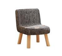 Solid Wood Stool Set with Backrest 4 Pieces Removable Linen Cushion & High-Density Foam for Ultimate Comfort - Perfect for Kitchen Dining or Bar Use