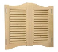 Solid Wood Swing Door for with Shutter Double Partit Door with & Automatic Closure for Indoor Use 30"x36" (L75xA90 cm)