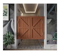 Solid Wood Swing Door - Half-Door Cafe Saloon Doors with Hinges for Shop Entrance - Auto Close and Two-Way Open, Easy Installation