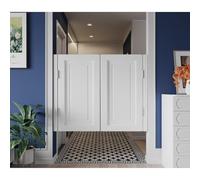 Solid Wood Swing Door - Half-Door Cafe Saloon Doors with Hinges for Shop Entrance - Two-Way Open and Auto Close - Easy Installation