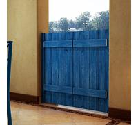 Solid Wood Swing Door,Indoor Louvered Café Swinging Door, Cafe Doors by Cafe Doors Emporium, Automatic Closing Low Noise Partition Doors, Half Waist Door for Kitchen Club Dining Study - 90cm Tall (Si