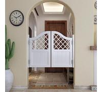 Solid Wood Swing Door,Indoor Louvered Café Swinging Door, Home Double Swinging Doors, Hollow-Out Cafe Fence Doors for Doorway Bathroom, Saloon Door with Double Action Spring, Can Be Customized (Color