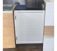 Solid Wood Swing Door, Single Saloon Style for Kitchen, Restaurant, Bar & Balcony, Half Waist Parlor Door, Wooden Cafe Entrance (Size: W80xH90cm)