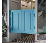 Solid Wood Swing Door, Sturdy Cafe Saloon Door with Metal Hinges, Cowboy Style for Stairs, Bathroom, Bedroom and Balcony Use, Easy to Install and Durable