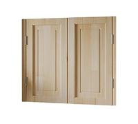 Solid Wood Swing Door, Sturdy Cafe Saloon Door with Metal Hinges, Cowboy Style for Stairs, Bathroom, Bedroom and Balcony Use, Easy to Install and Durable
